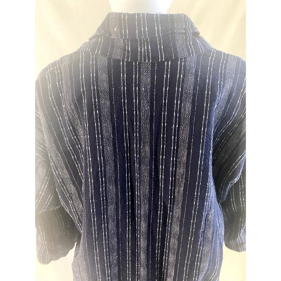 BCBG Max Azaria Navy Cream Kimono Style Jacket Size XS/Small - Picture 6 of 14